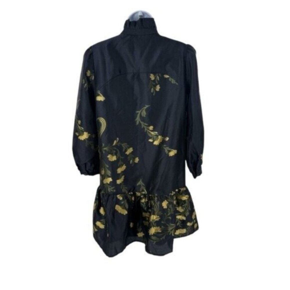 Tuckernuck | NEW Navy Jasmine Vine Jacquard Palmerston Dress Size XL - Picture 8 of 11